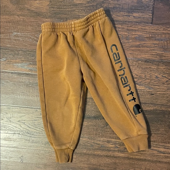 Carhartt Other - Carhartt Toddler Tan Joggers with Logo